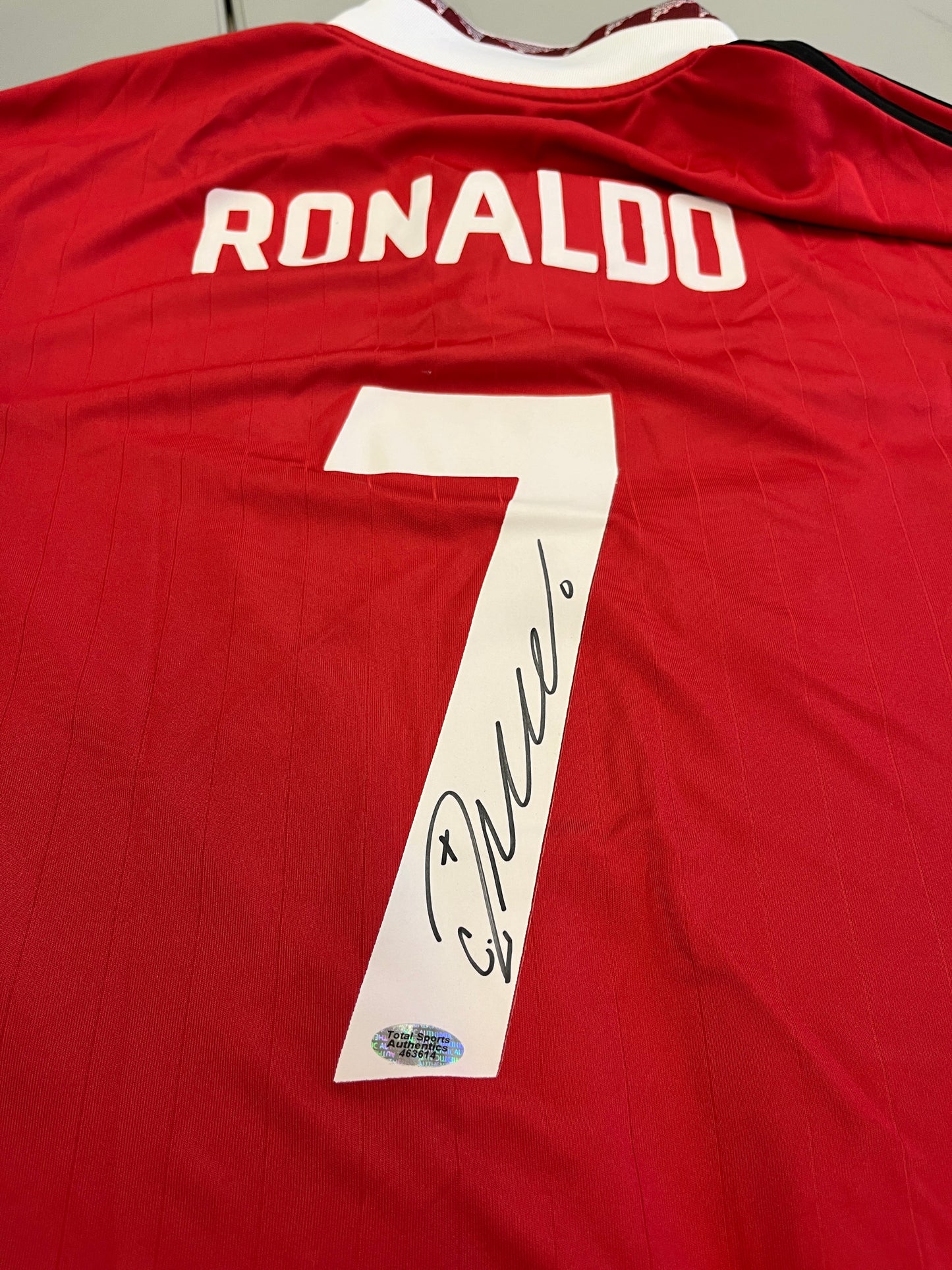 Cristiano Ronaldo SIGNED and AUTHENTICATED Man United Jersey