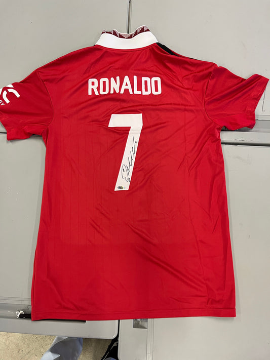 Cristiano Ronaldo SIGNED and AUTHENTICATED Man United Jersey